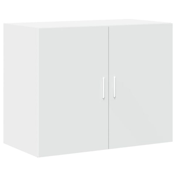 Armário alto 80x42,5x249 cm derivados de madeira branco - Image 5