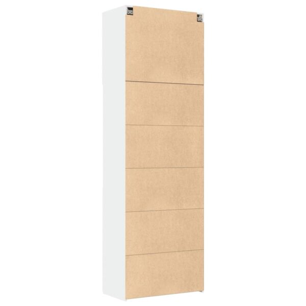 Armário alto 80x42,5x249 cm derivados de madeira branco - Image 7