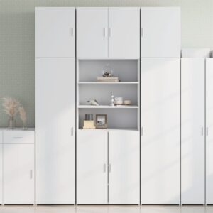 Armário alto 80x42,5x249 cm derivados de madeira branco