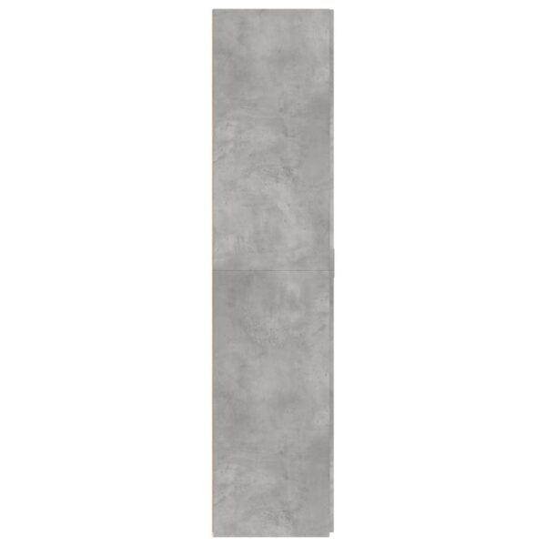 Armário alto 70x42,5x185 cm derivados madeira cinzento cimento - Image 4