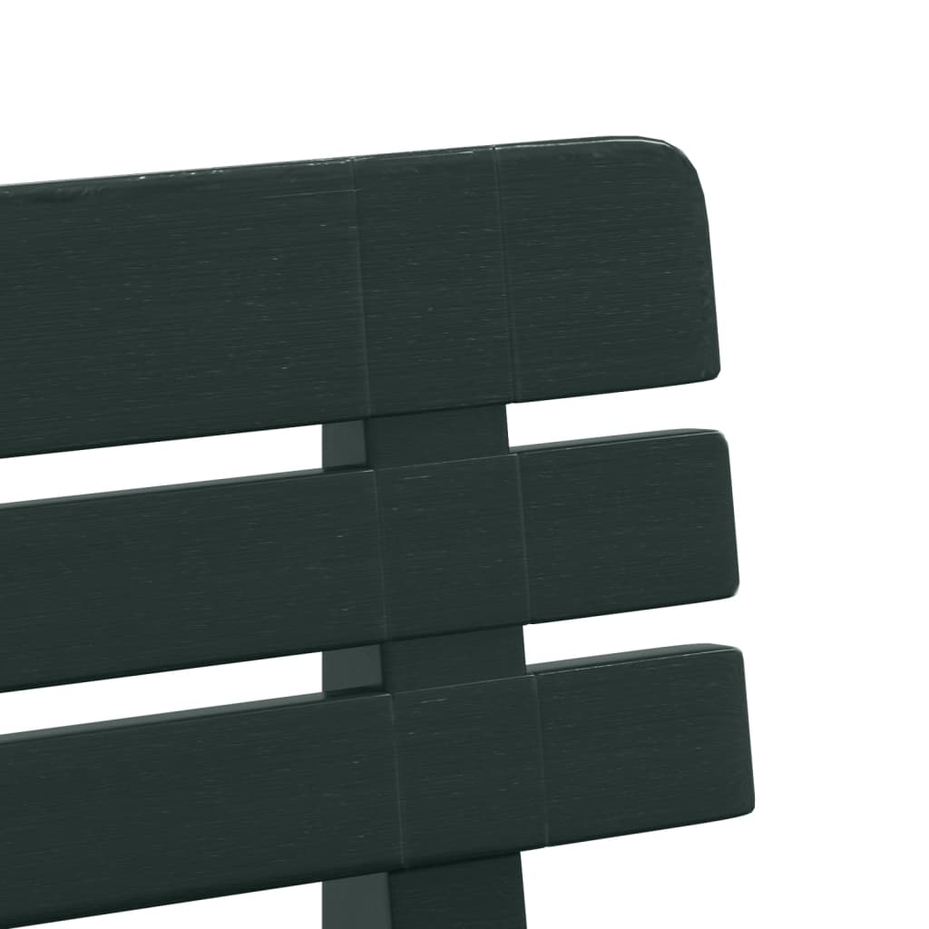 Banco de jardim 110x52x71 cm polipropileno verde - Image 6