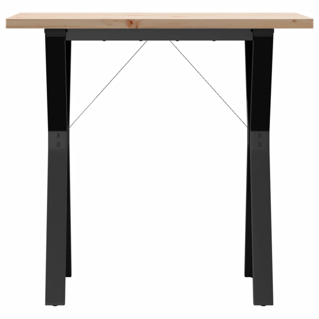 Mesa de jantar estrutura em Y 80x50x75,5 cm pinho/ferro fundido - Image 3