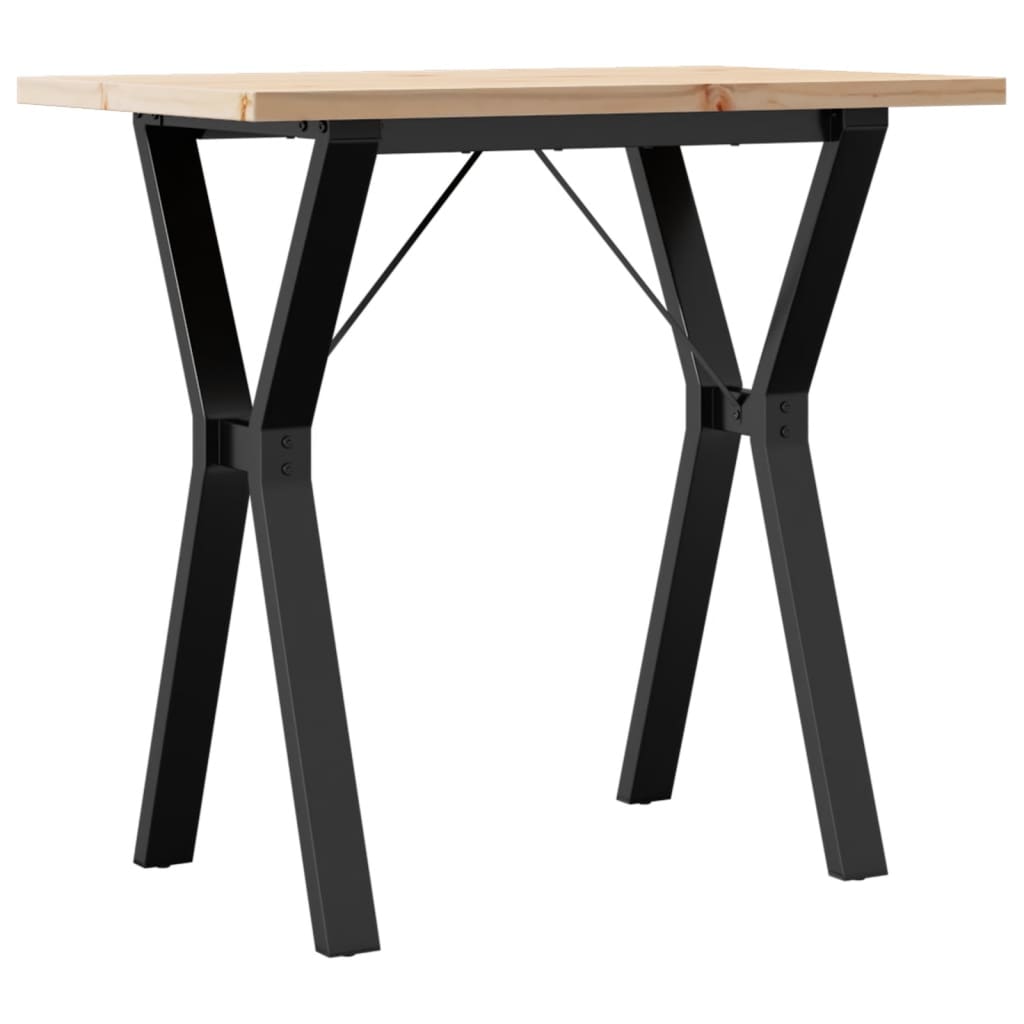 Mesa de jantar estrutura em Y 80x50x75,5 cm pinho/ferro fundido - Image 5