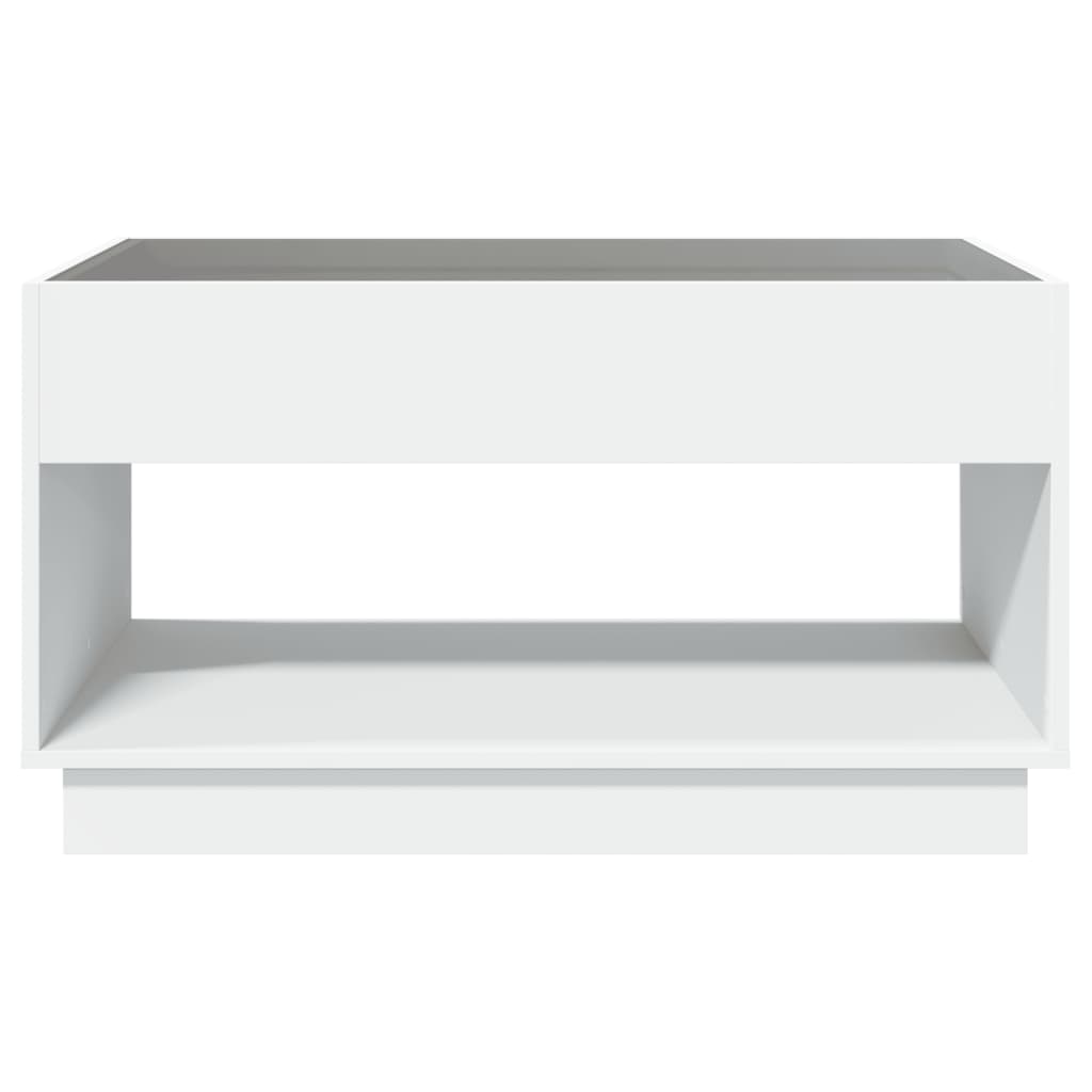 Mesa de centro luzes LED Infinity 90x50x50 cm branco - Image 5