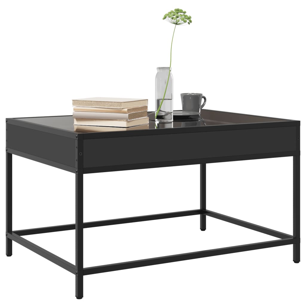 Mesa de centro luzes LED Infinity 70x50x41 cm preto - Image 4