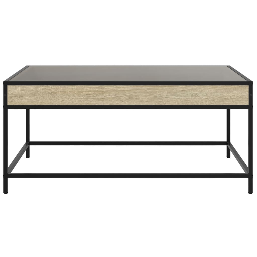 Mesa de centro luzes LED Infinity 90x50x41 cm carvalho sonoma - Image 5