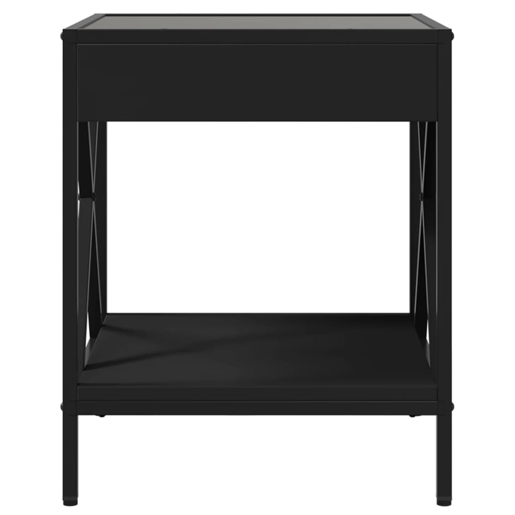 Mesa de centro com luzes LED Infinity 40x40x49 cm preto - Image 5