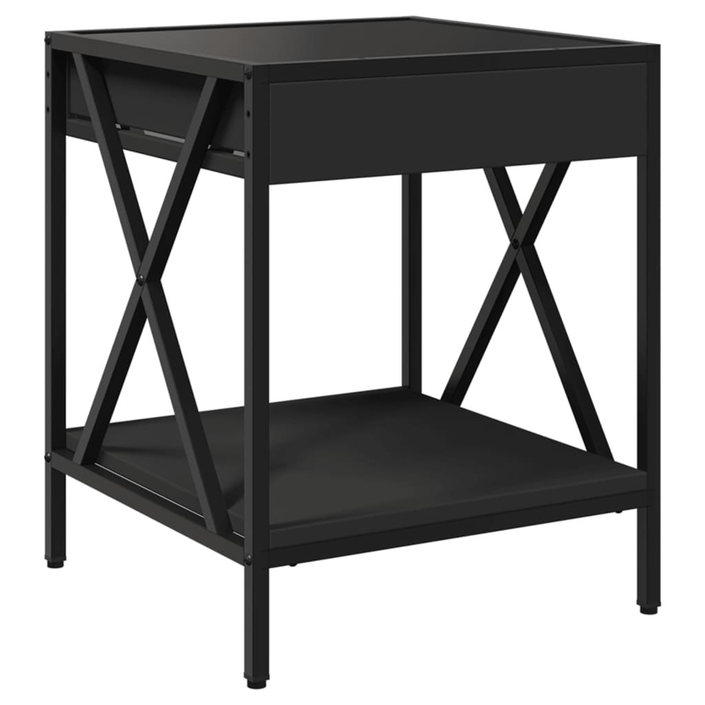 Mesa de centro com luzes LED Infinity 40x40x49 cm preto - Image 7