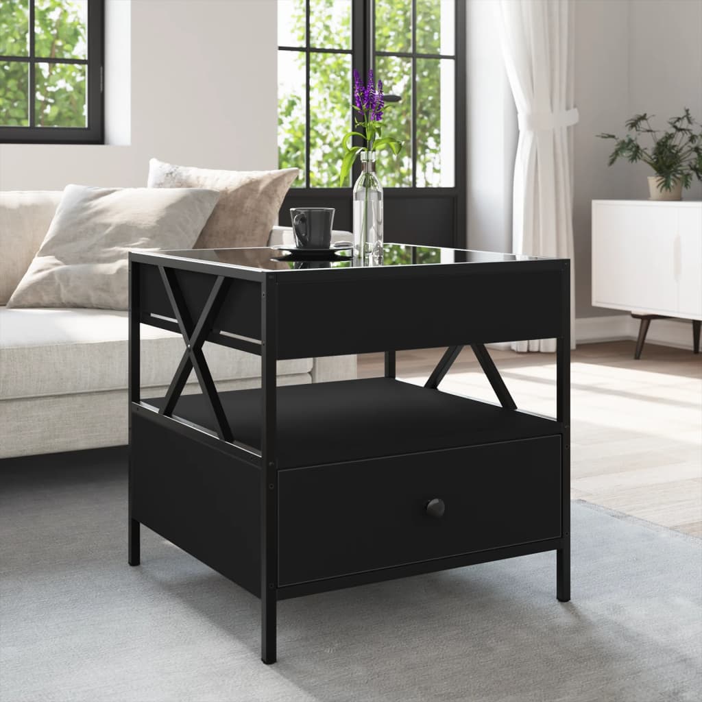 Mesa de centro c/ luzes LED Infinity 50x50x51 cm preto - Image 3