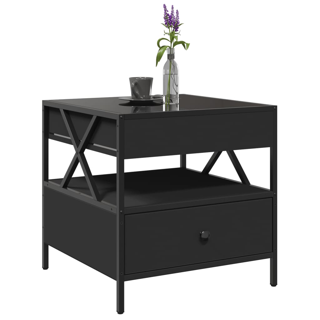 Mesa de centro c/ luzes LED Infinity 50x50x51 cm preto - Image 4