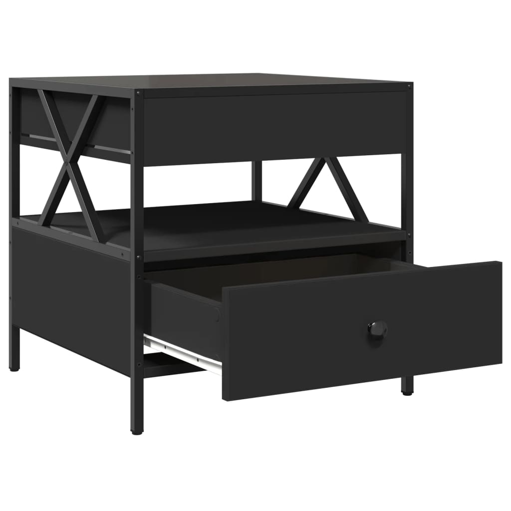 Mesa de centro c/ luzes LED Infinity 50x50x51 cm preto - Image 6