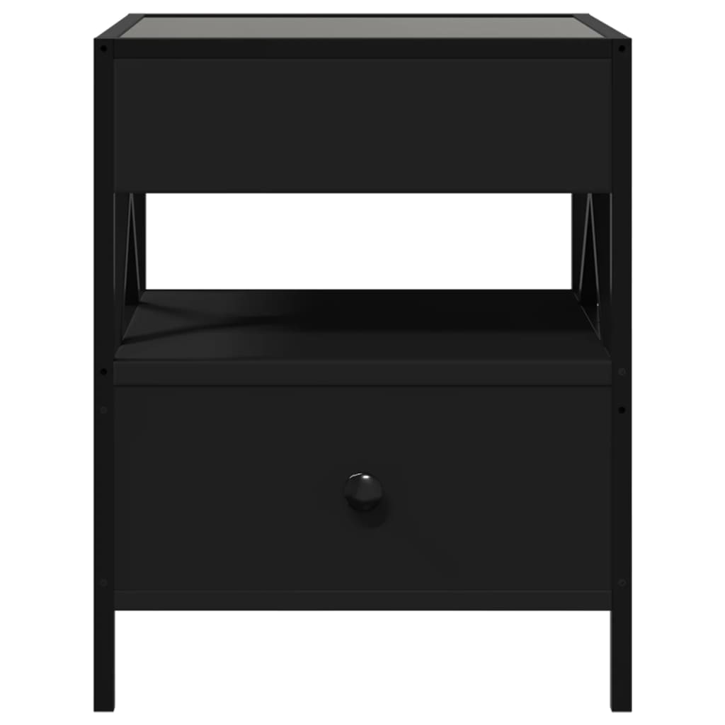 Mesa de centro com luzes LED Infinity 40x40x51 cm preto - Image 5
