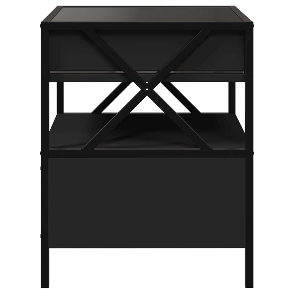 Mesa de centro com luzes LED Infinity 40x40x51 cm preto - Image 6