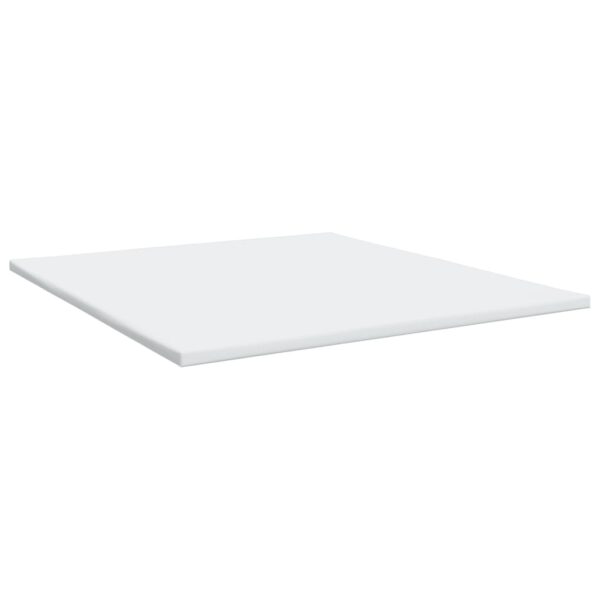 Cama com molas/colchão 200x200 cm couro artificial branco - Image 9