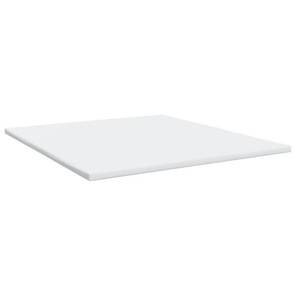 Cama com molas/colchão 200x200 cm couro artificial branco - Image 9