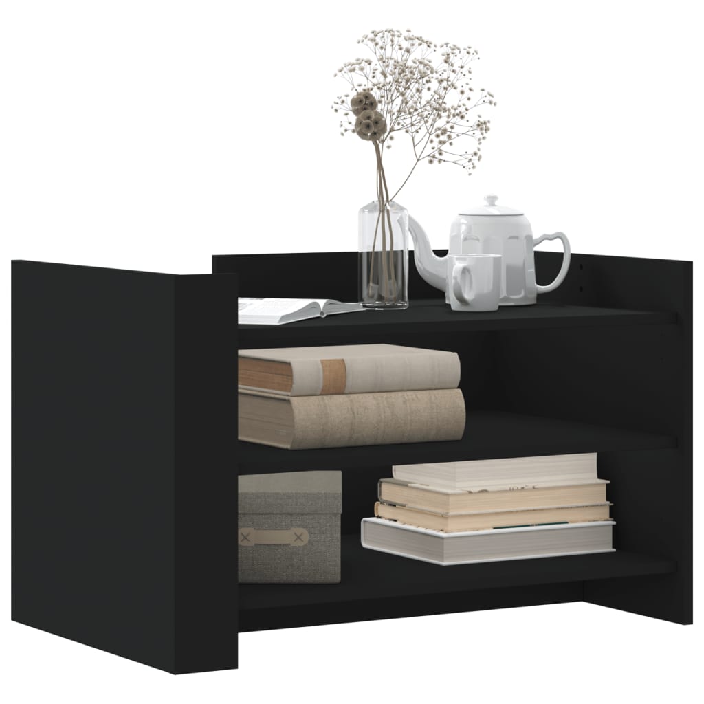Mesa de centro 80x50x50 cm derivados de madeira preto - Image 2