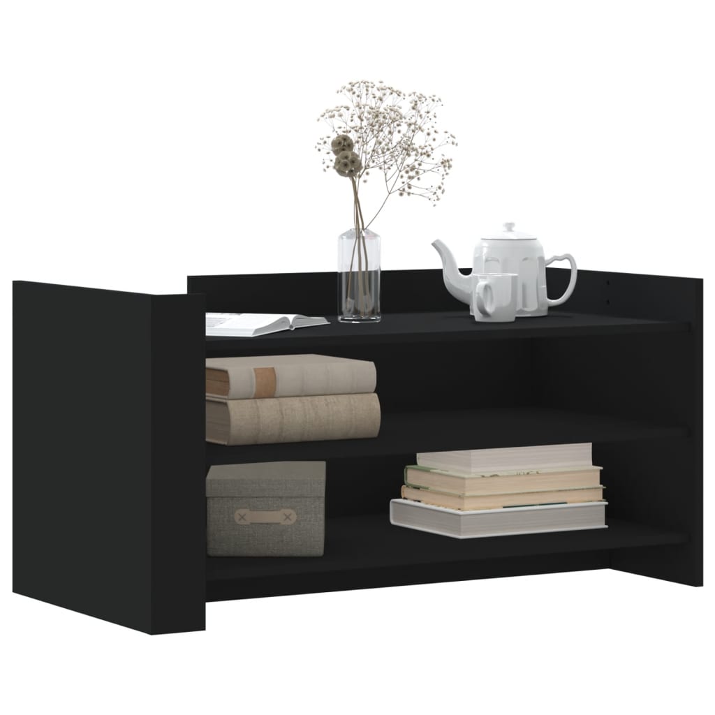 Mesa de centro 100x50x50 cm derivados de madeira preto - Image 2
