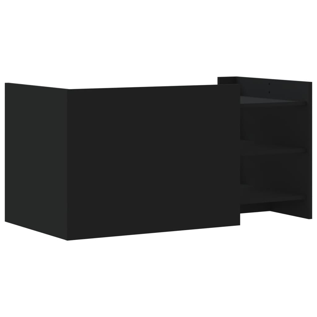 Mesa de centro 100x50x50 cm derivados de madeira preto - Image 5
