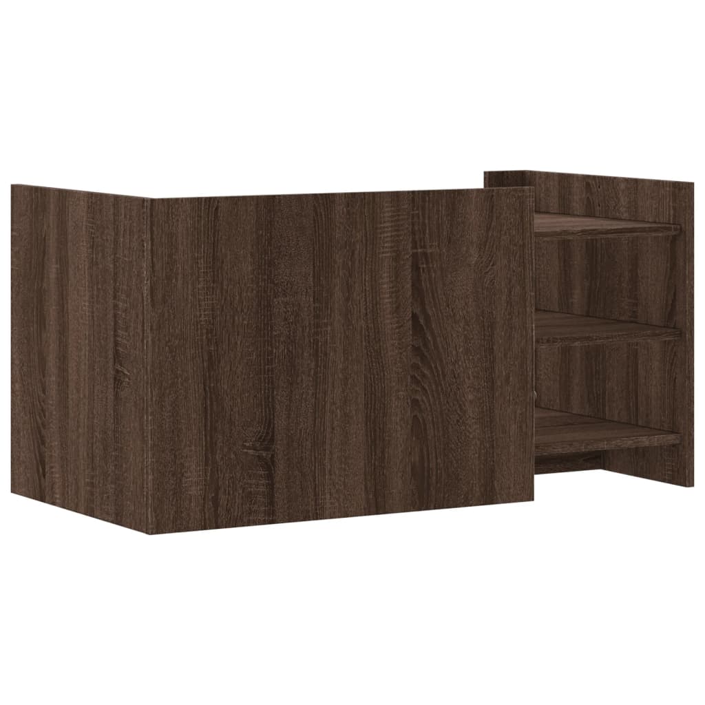 Mesa de centro 100x50x50 cm deriv. madeira carvalho castanho - Image 5