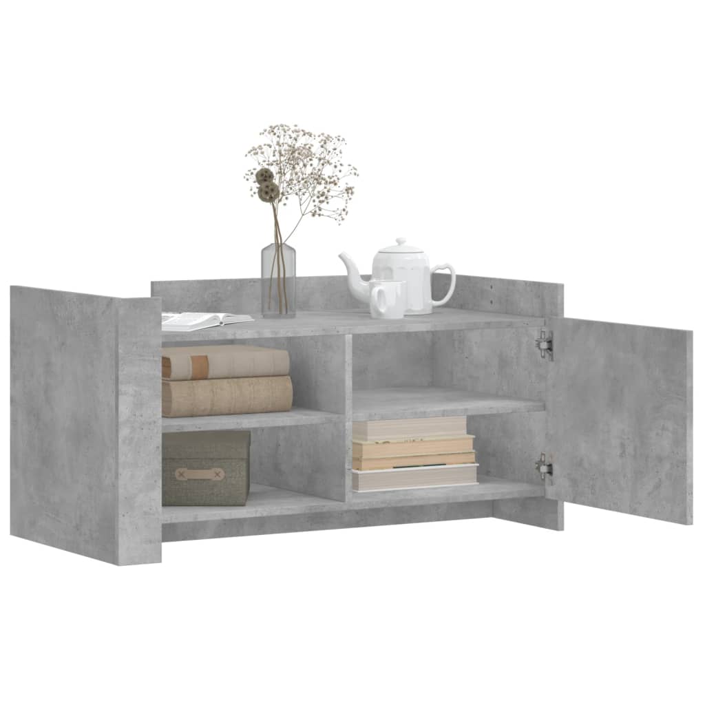 Mesa de centro 100x50x50cm derivados de madeira cinza cimento - Image 2