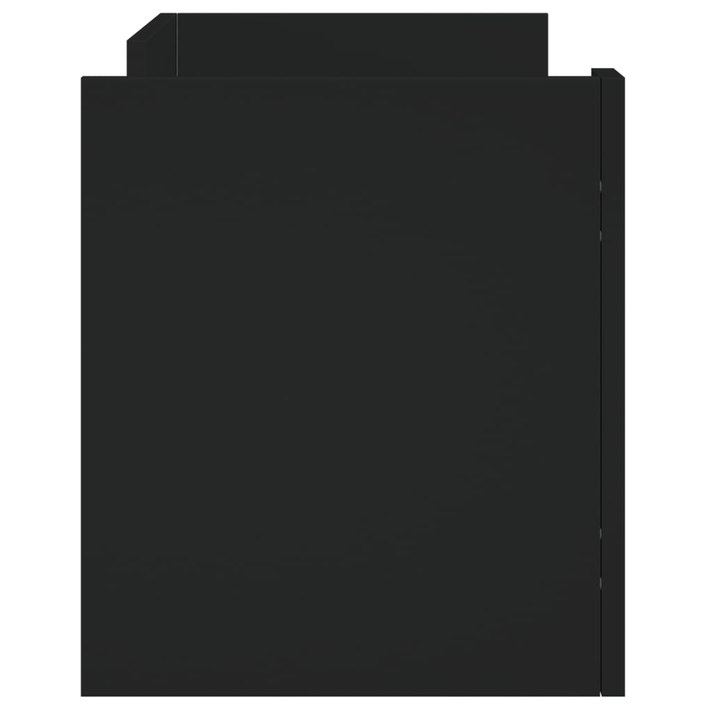 Móvel de TV 80x35x40 cm derivados de madeira preto - Image 4