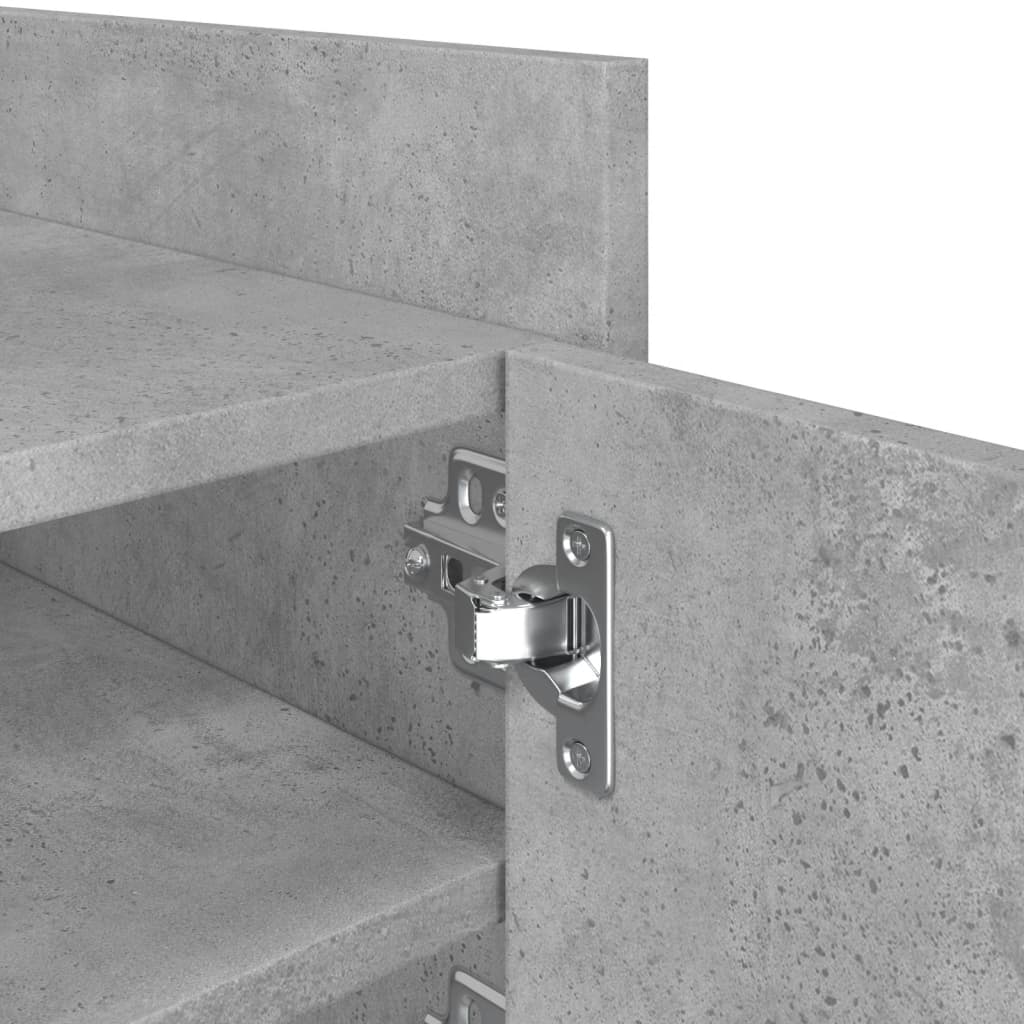 Móvel de TV 80x35x40 cm derivados de madeira cinza-cimento - Image 8