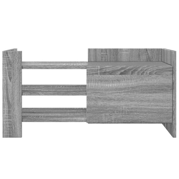 Móvel de TV 80x35x40 cm derivados de madeira cinzento sonoma - Image 3
