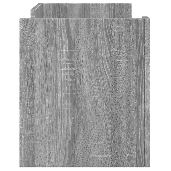 Móvel de TV 80x35x40 cm derivados de madeira cinzento sonoma - Image 4