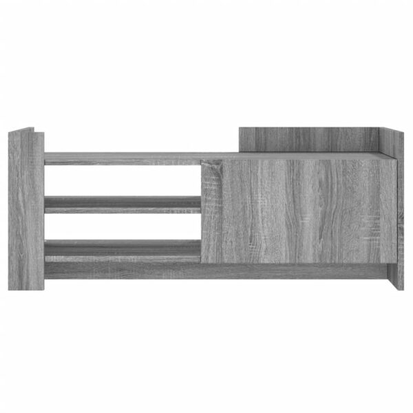 Móvel de TV 100x35x40 cm derivados de madeira cinzento sonoma - Image 3