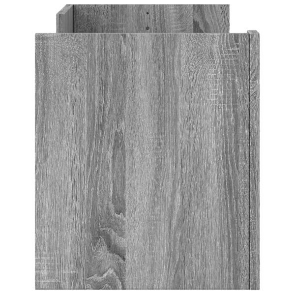 Móvel de TV 100x35x40 cm derivados de madeira cinzento sonoma - Image 4