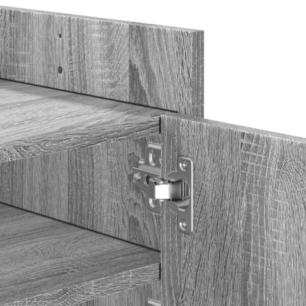 Móvel de TV 100x35x40 cm derivados de madeira cinzento sonoma - Image 8
