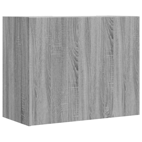 Armário parede 75x35x60 cm derivados de madeira cinzento sonoma - Image 5