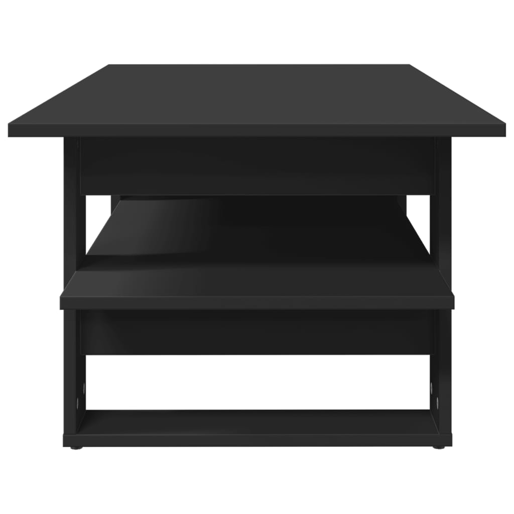 Mesa de centro 102x55x42 cm derivados de madeira preto - Image 3