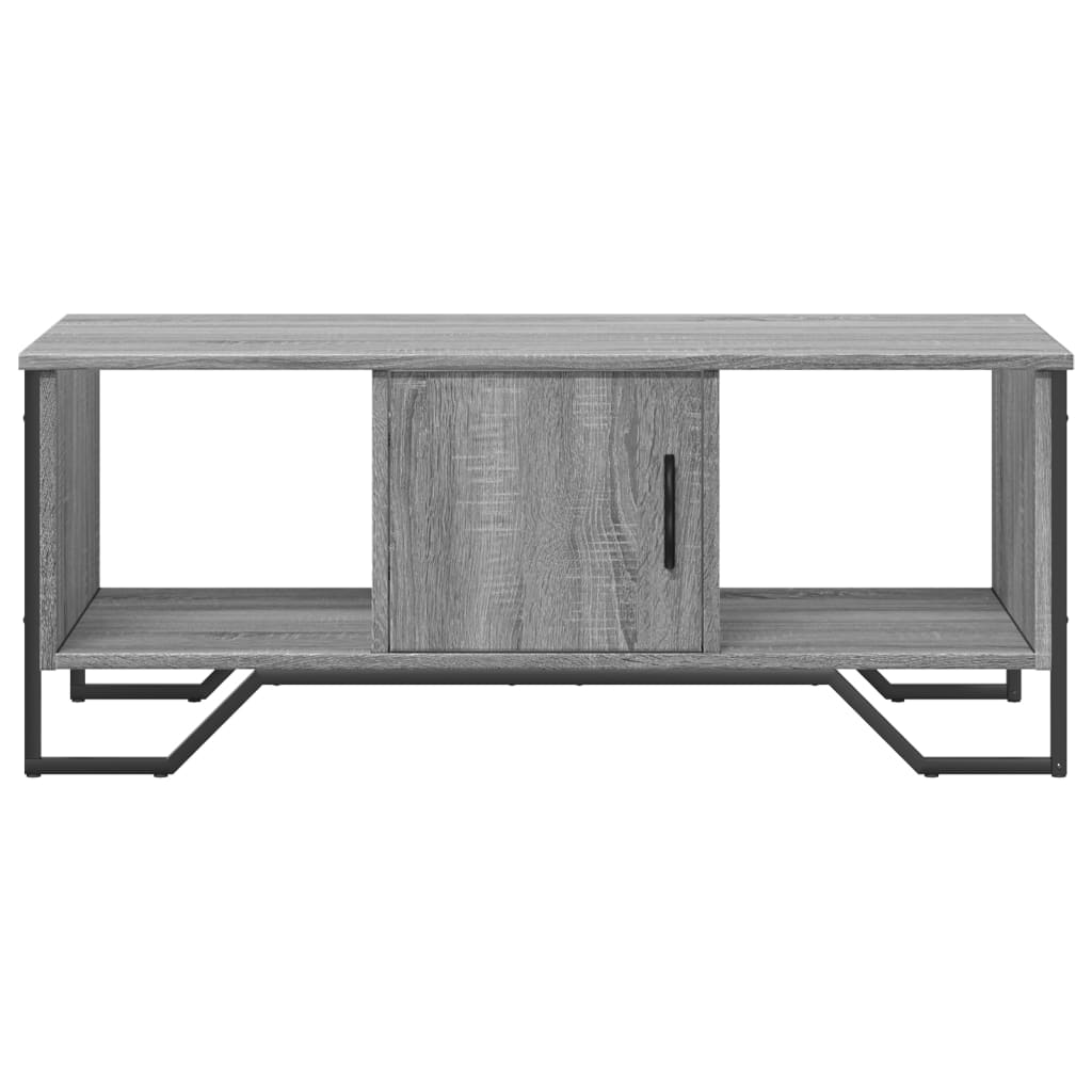 Mesa de centro 100x51x40cm derivados de madeira cinzento sonoma - Image 4