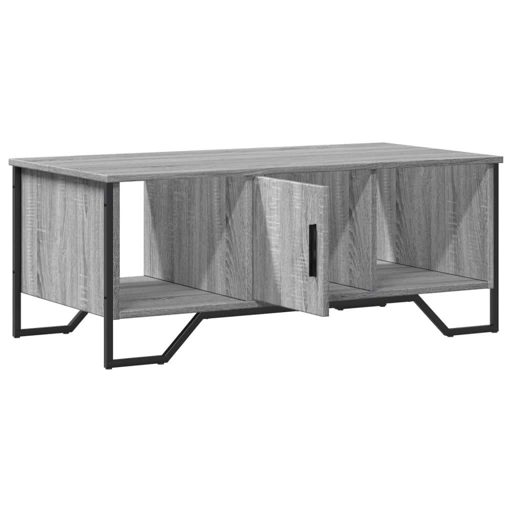 Mesa de centro 100x51x40cm derivados de madeira cinzento sonoma - Image 9