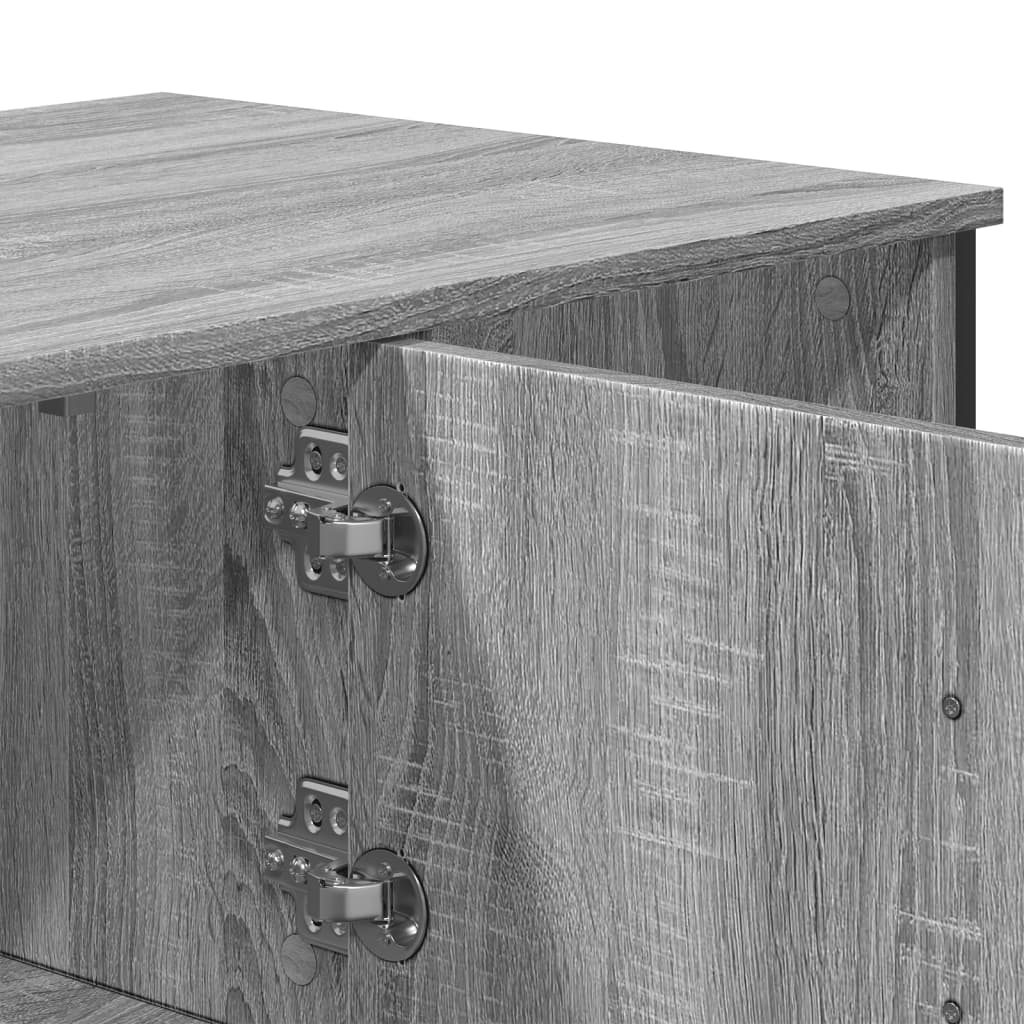 Mesa de centro 100x51x40cm derivados de madeira cinzento sonoma - Image 10