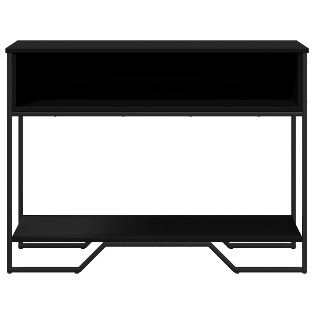 Mesa consola 100x35x74,5 cm derivados de madeira preto - Image 3
