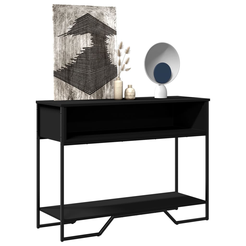 Mesa consola 100x35x74,5 cm derivados de madeira preto