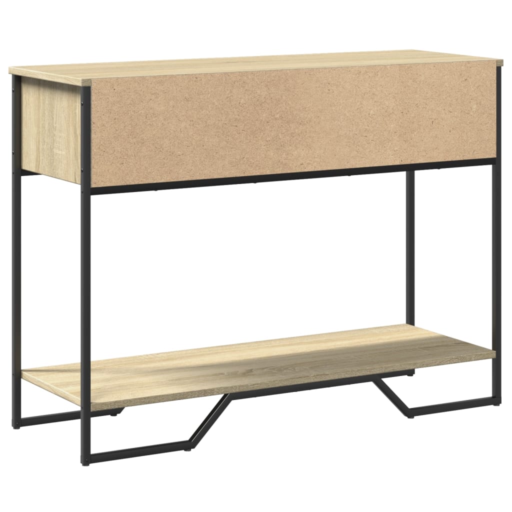 Mesa consola 100x35x74,5cm derivados de madeira carvalho sonoma - Image 5