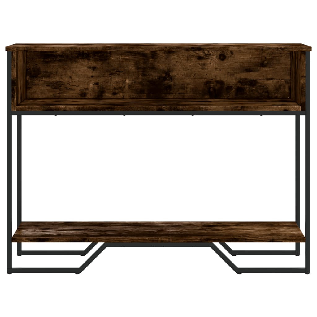 Mesa consola 100x35x74,5cm derivados de madeira carvalho fumado - Image 3