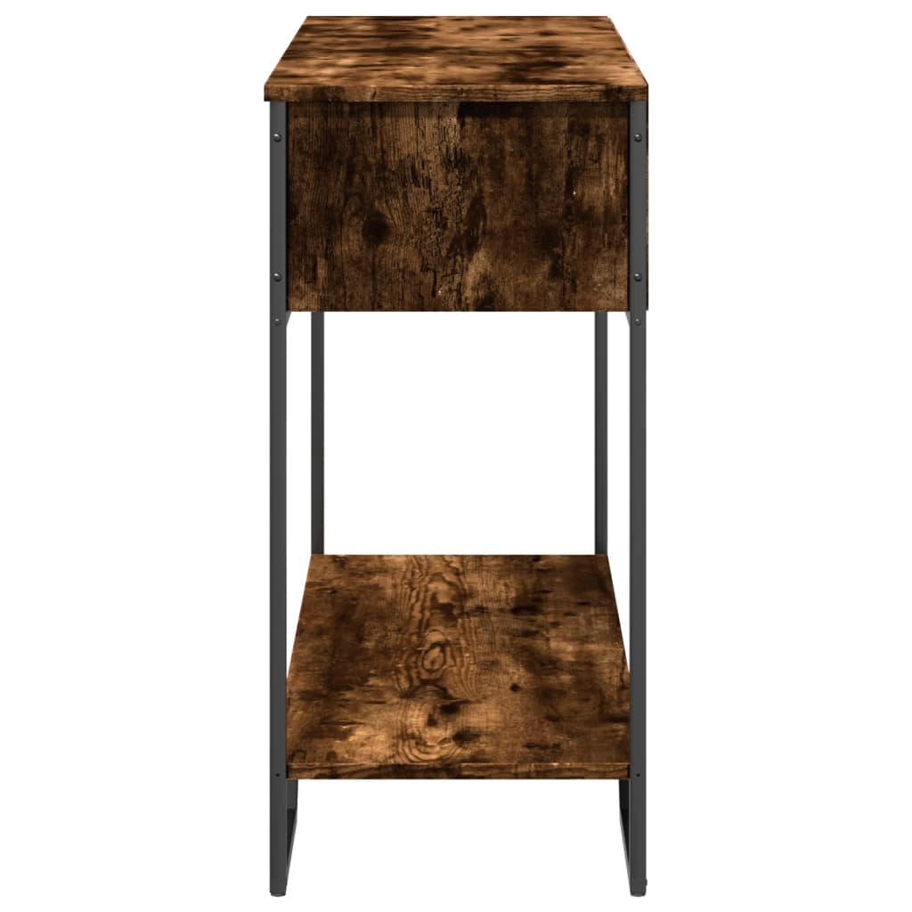 Mesa consola 100x35x74,5cm derivados de madeira carvalho fumado - Image 4
