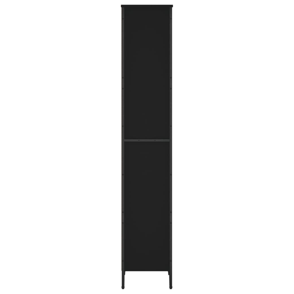 Estante 50x31x169 cm derivados de madeira preto - Image 4