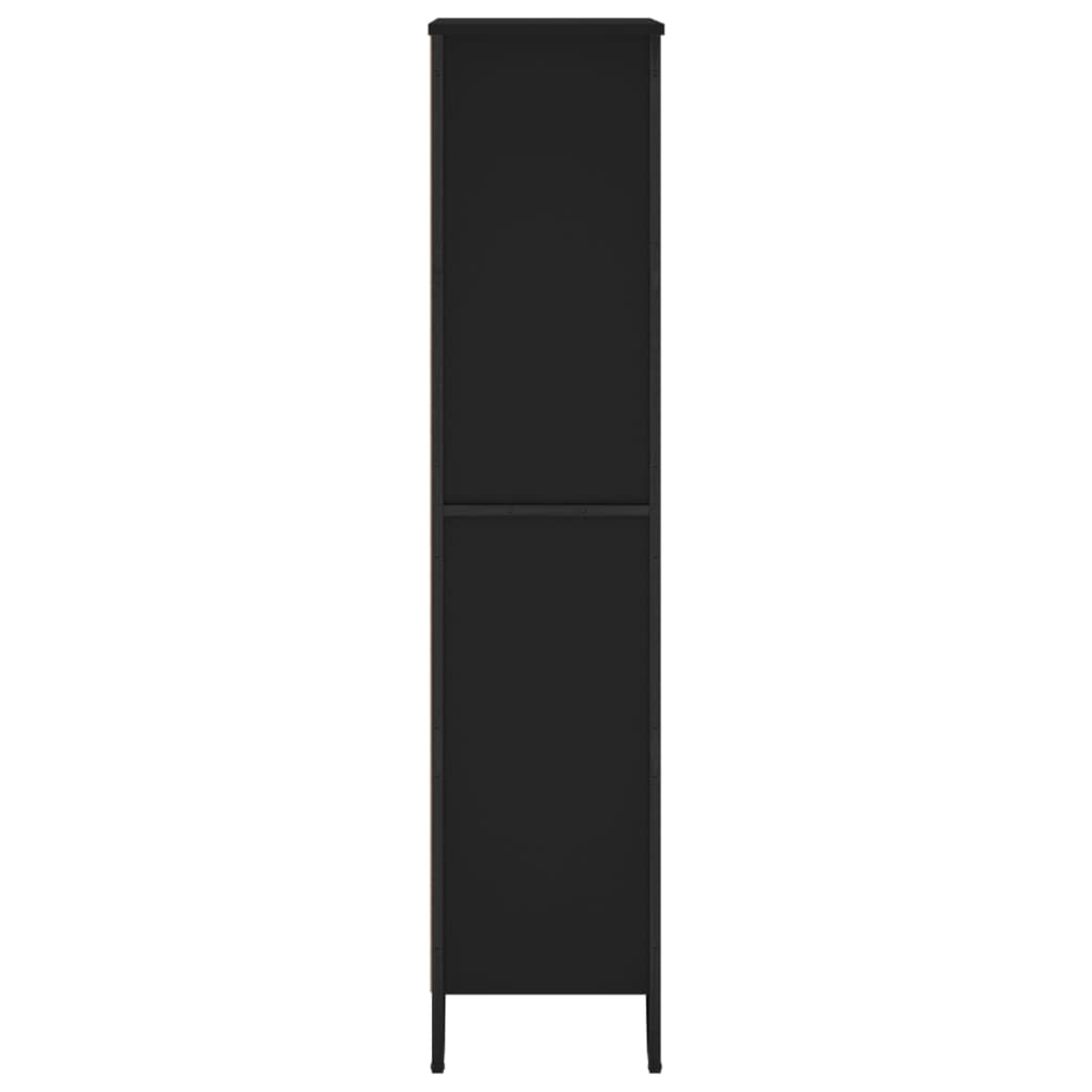 Estante 80x31x137,5 cm derivados de madeira preto - Image 4