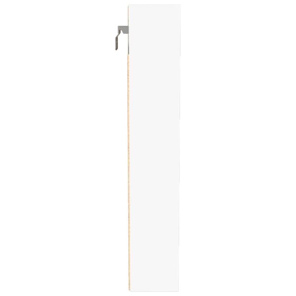 Armário vitrine 100x8,5x50 cm derivados de madeira branco - Image 4
