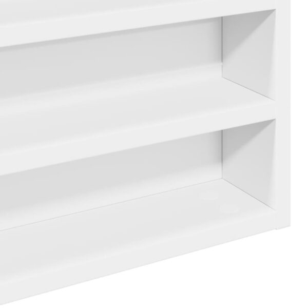 Armário vitrine 100x8,5x50 cm derivados de madeira branco - Image 6