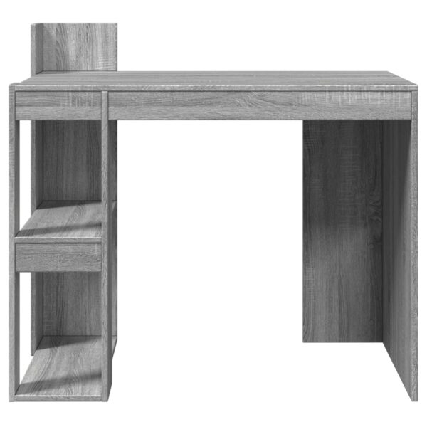 Secretária 103,5x56,5x94cm derivados de madeira cinzento sonoma - Image 3