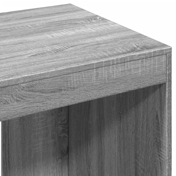 Secretária 103,5x56,5x94cm derivados de madeira cinzento sonoma - Image 6