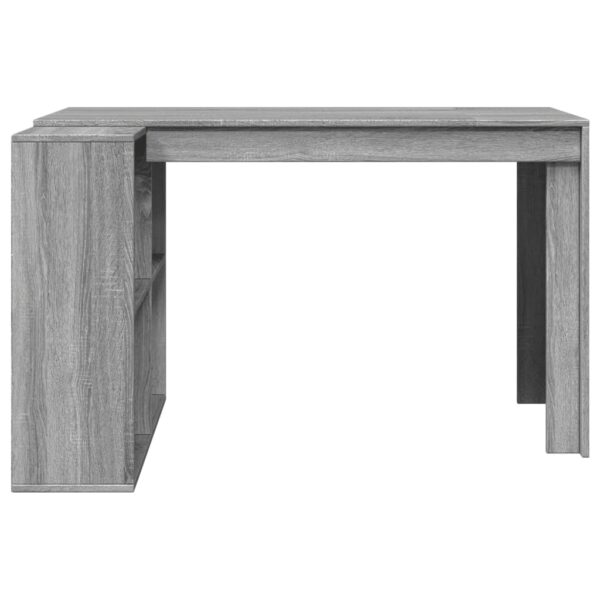Secretária 123,5x73,5x75cm derivados de madeira cinzento sonoma - Image 3