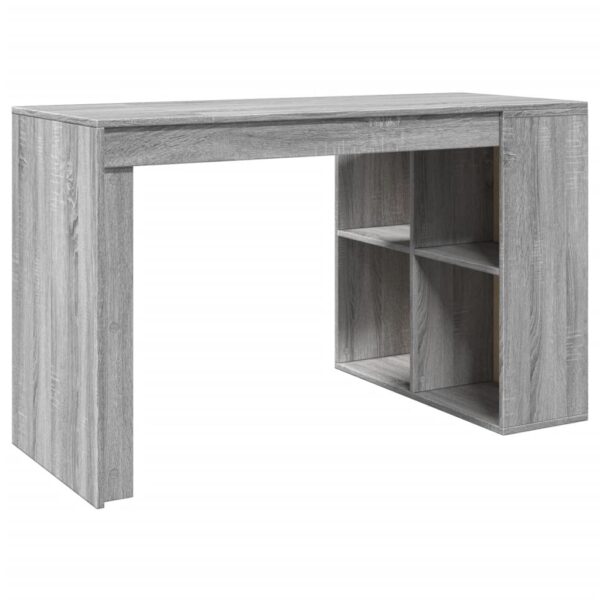 Secretária 123,5x73,5x75cm derivados de madeira cinzento sonoma - Image 5