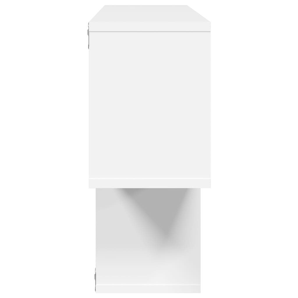 Estante de parede 100x20x53 cm derivados de madeira branco - Image 4